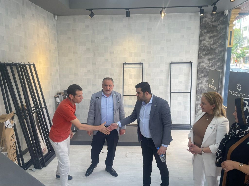 İYİ PARTİ ADAYI GÜVENÇ  ESNAF ZİYARETİNDE