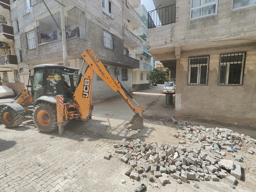 Doğalgaz Ulaşan Eyyübiye Sokakları Yenileniyor