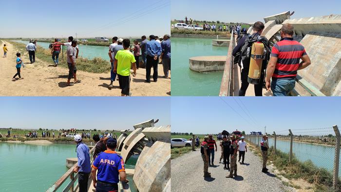 Şanlıurfa’da otomobil sulama kanalına Düştü