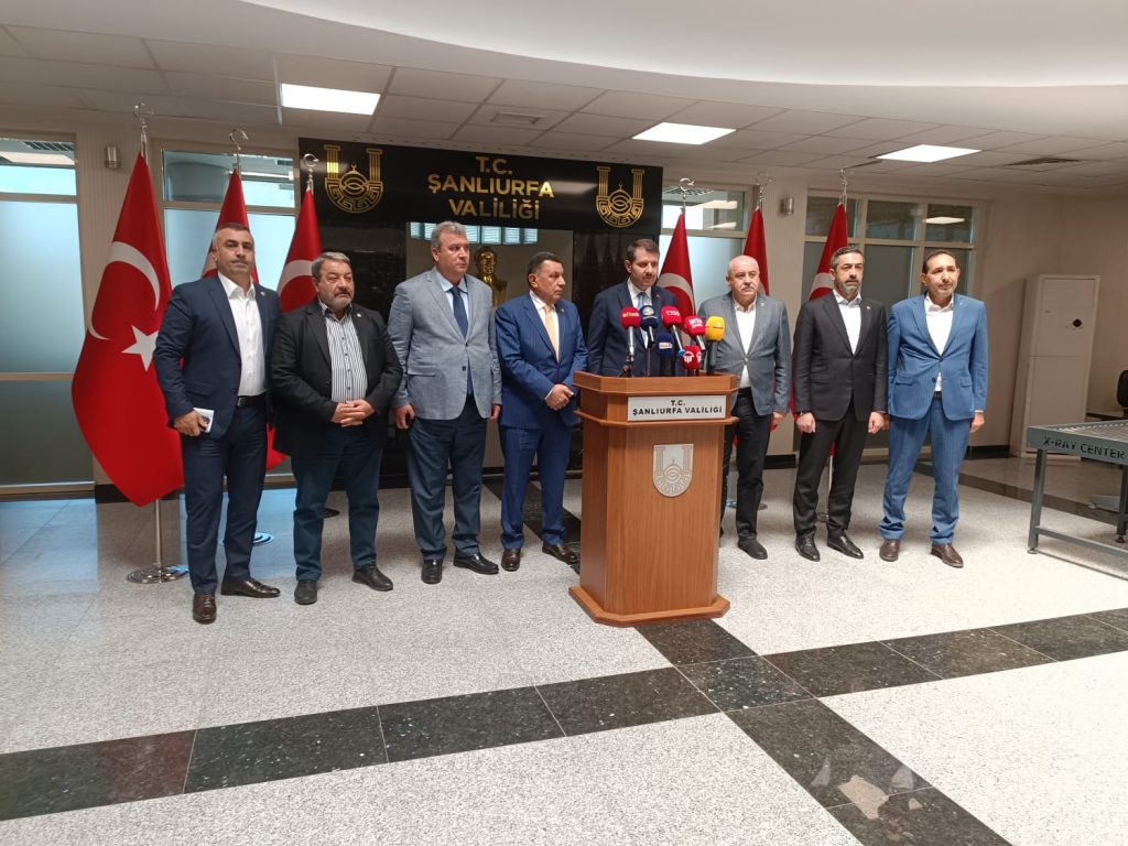 MHP’li heyet Urfa’ya geldi! Deprem ve sel süreci görüşüldü!