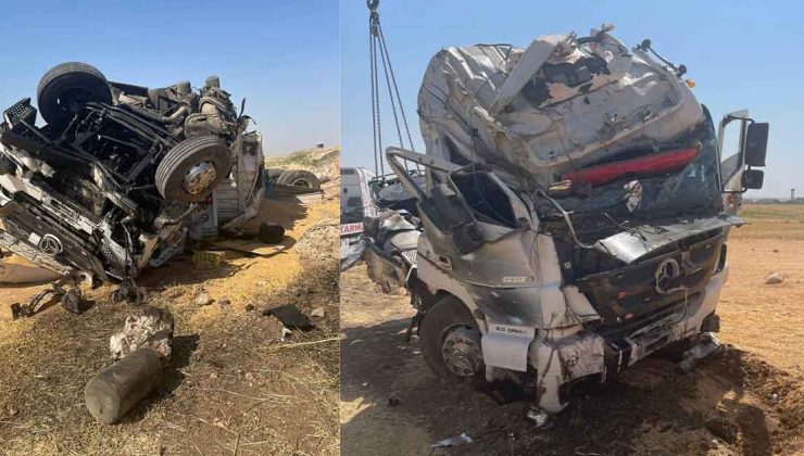 Freni Patlayan Tır Şarampole Yuvarlandı