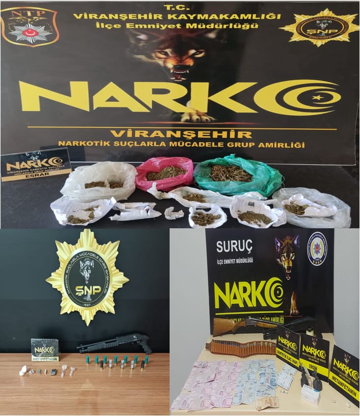 Şanlıurfa Emniyeti Uyuşturucuya geçit vermiyor