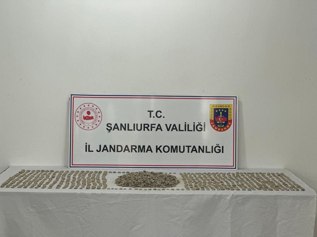 Şanlıurfa il Jandarma komutanlığın’dan Tarihi Eser Kaçaklarına Baskın