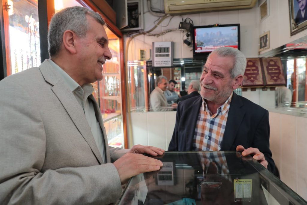 BAŞKAN BEYAZGÜL’DEN ESNAF ZİYARETİ