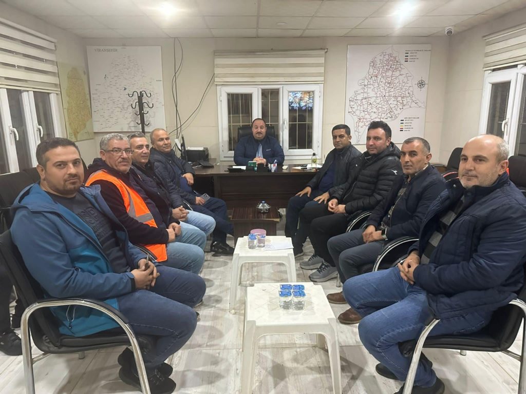 BAŞKAN EKİNCİ GECE MESAİSİNDE