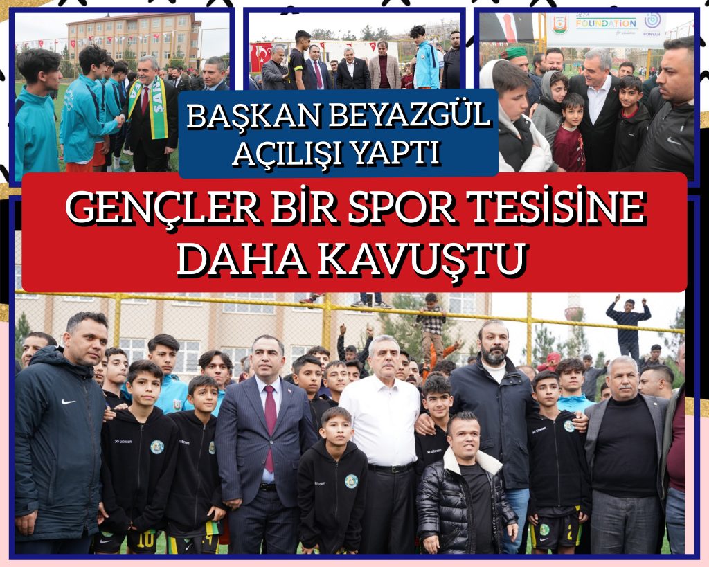 BAŞKAN BEYAZGÜL AÇILIŞI YAPTI GENÇLER BİR SPOR TESİSİNE DAHA KAVUŞTU