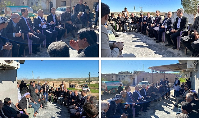 Saadet Partisi Şanlıurfa Büyükşehir Belediye Başkan Adayı Resul Bebe Suruç Kırsalını Ziyaret Etti