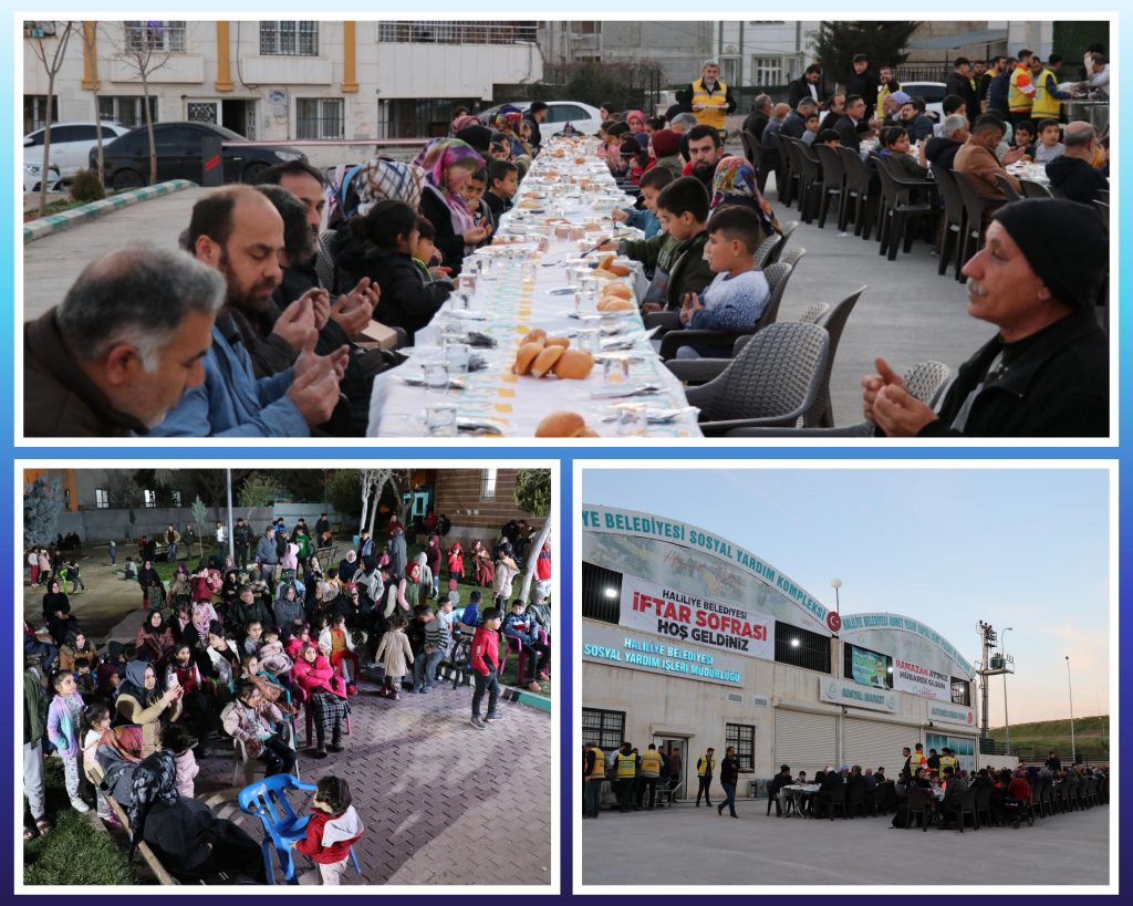 HALİLİYE’DE RAMAZAN BEREKETİ İFTAR SOFRASI İLE YAŞATILIYOR