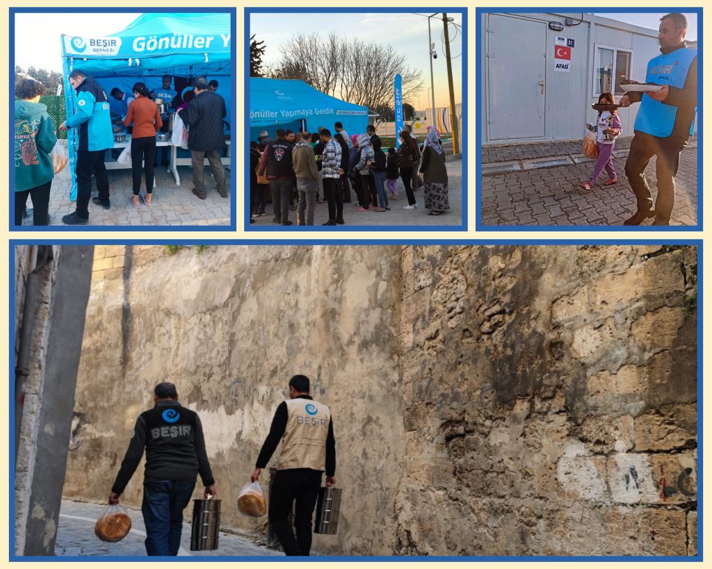BEŞİR DERNEĞİ ŞANLIURFA’DA İFTAR SOFRASINI DEPREMZEDELER İÇİN KURDU