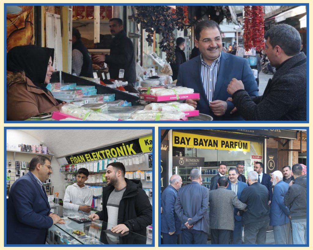 BAŞKAN CANPOLAT TARİHİ ÇARŞILAR BÖLGESİNDEKİ ESNAFI ZİYARET ETTİ