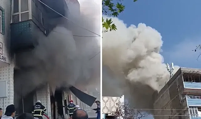 Urfa’nın ilçesindeki yangın korkuttu!