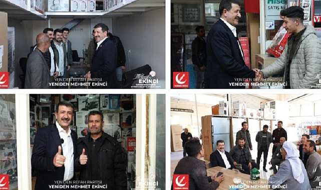 YRP Eyyübiye Adayı Ekinci’den Esnaf Ziyareti