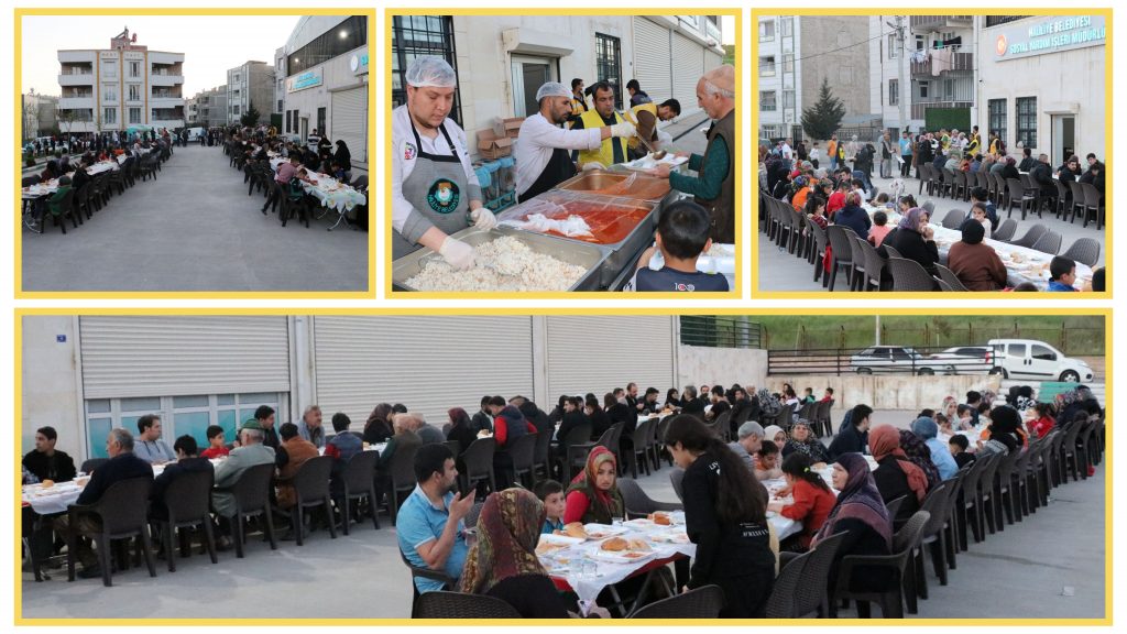 HALİLİYE’DE VATANDAŞLAR İFTAR SOFRASINDA BULUŞUYOR