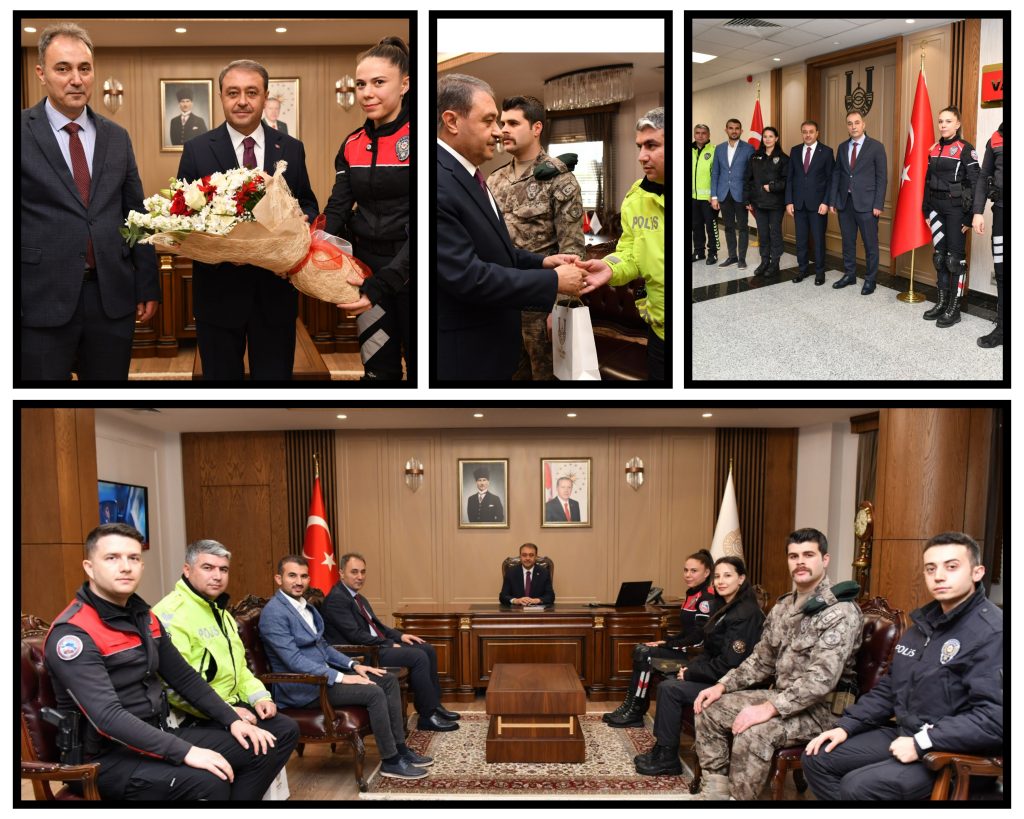 MÜDÜR BİLDİRİCİ VE EMNİYET PERSONELLERİ VALİ ŞILDAK’I ZİYARET ETTİ