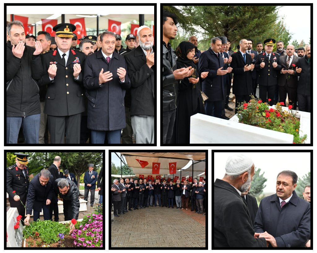 VALİ HASAN ŞILDAK ŞEHİTLİK ZİYARETİNDE