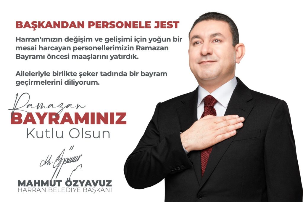 BAŞKAN ÖZYAVUZ’DAN PERSONELE JEST, MAAŞLAR ERKEN YATTI