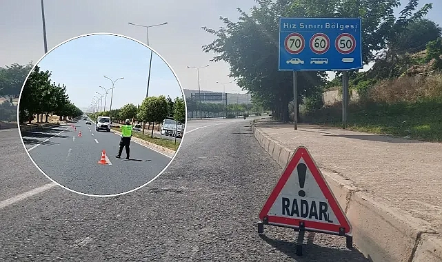 Şanlıurfa’da hız yapan sürücülere ceza yağdı!
