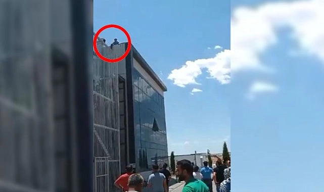 Urfa’da çalıştığı fabrikanın çatısına çıkarak intihar girişiminde bulundu!