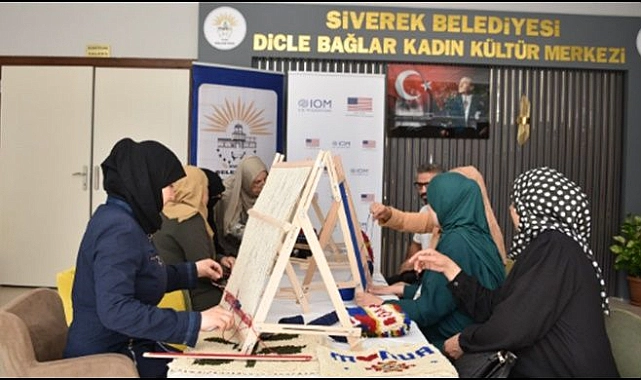 Siverek’te Suriyeli kadınlara yönelik meslek kursları devam ediyor