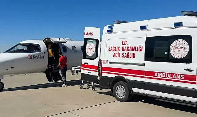 Uçak ambulansla Urfa’dan İstanbul’a gönderildi!
