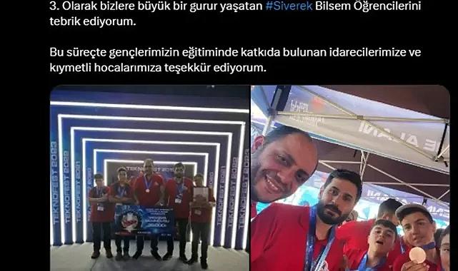 Başkan Bucak, dereceye giren öğrencileri tebrik etti