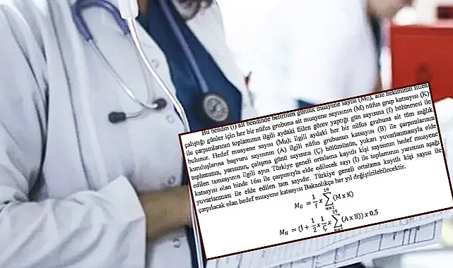 Eryazğan paylaştı! Matematik olimpiyat sorusu değil, doktorların maaşıyla ilgili formülmüş!