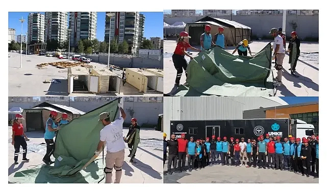 Şanlıurfa’da UMKE Tarafından Sahra Hastanesi Tatbikatı Gerçekleştirildi