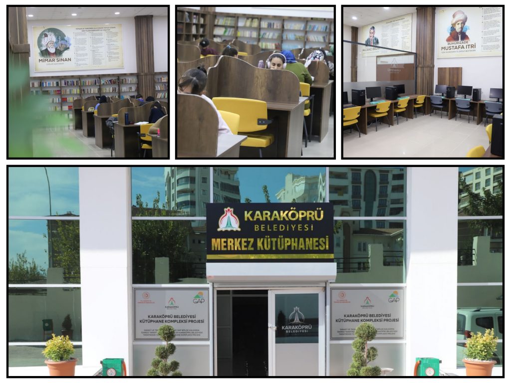 KARAKÖPRÜ MERKEZ KÜTÜPHANESİ ÖĞRENCİLERİN DERS ÇALIŞMA MEKANI OLDU
