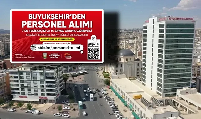 Büyükşehir duyurdu! Personel alınacak