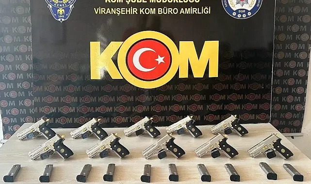 Şanlıurfa’nın ilçesinde silah operasyonu! 10 adet tabanca ele geçirildi!