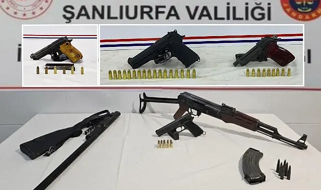 Urfa’da 10 adrese operasyon! Silah ve mühimmat ele geçirildi!