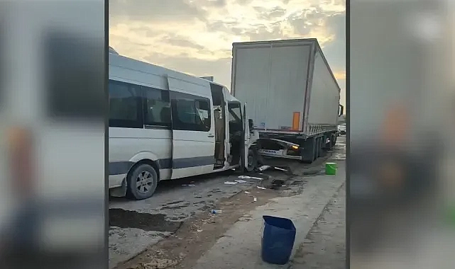 Urfa’da işçi servisi kaza yaptı: Çok sayıda yaralı var