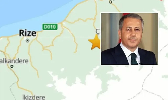 Yerlikaya’dan Rize’deki depremle ilgili açıklama!