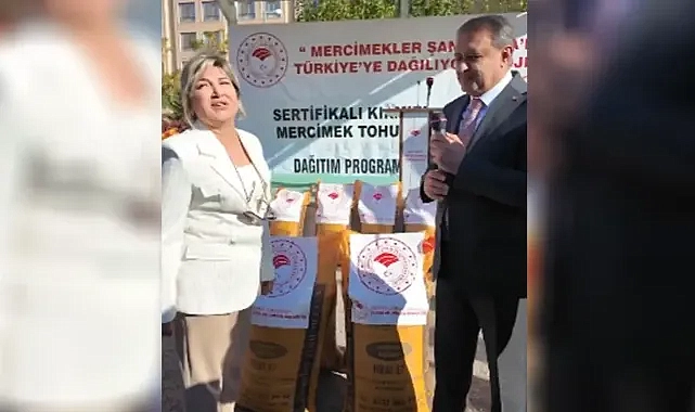 Yüzde 40’ını Şanlıurfa üretiyor! Vali Şıldak, tohum dağıtımına katıldı!