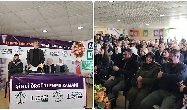 DEM Parti Hilvan 1. Olağan İlçe Kongresi Gerçekleştirildi