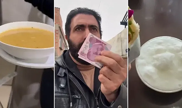 200 TL ile Urfa’da karın doyulur mu? Çektiği video viral oldu!
