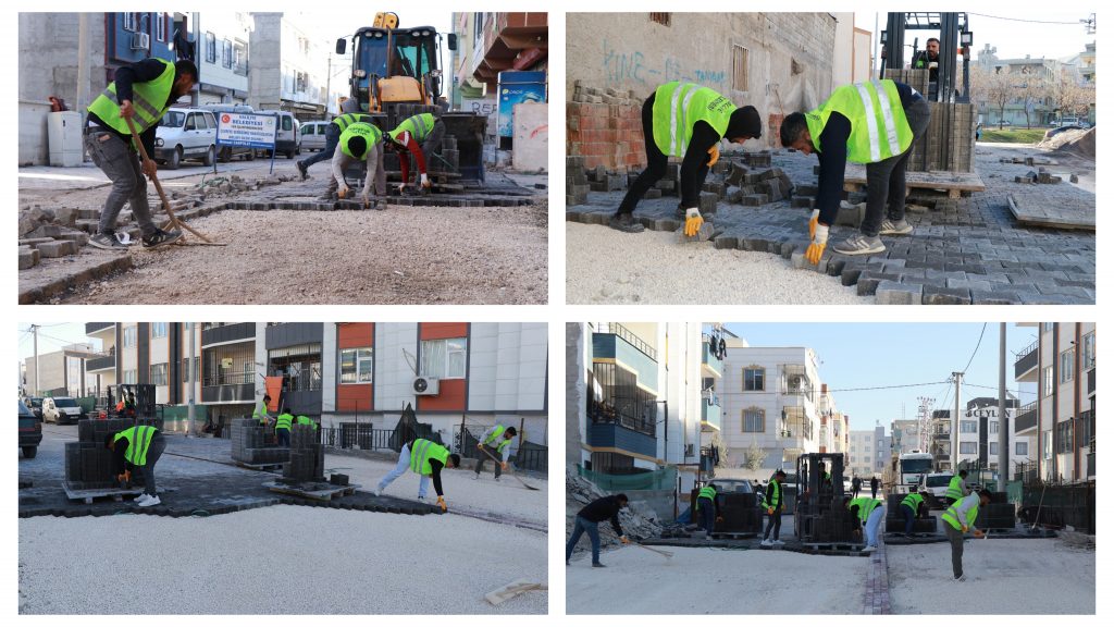 HALİLİYE BELEDİYESİ İLE 3 MAHALLEDE HUMMALI ÜSTYAPI HAMLESİ