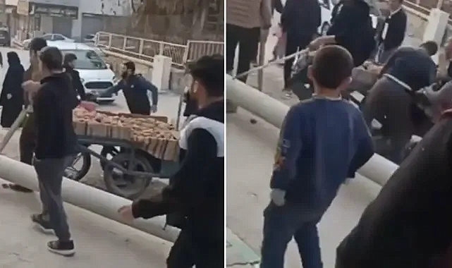 Urfa’da seyyar satıcılar arasında kavga! Taş ve sopalar kullanıldı!