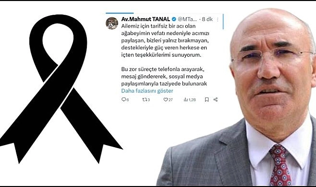 CHP Şanlıurfa Milletvekili Mahmut Tanal’dan taziye teşekkür mesajı
