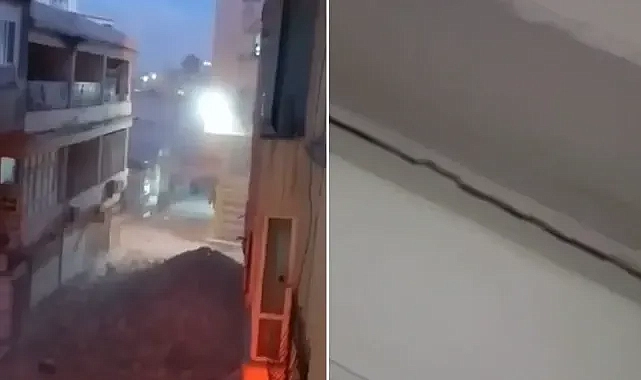 Şanlıurfa’da hasarlı bina yıkılırken, yandaki bina zarar gördü!