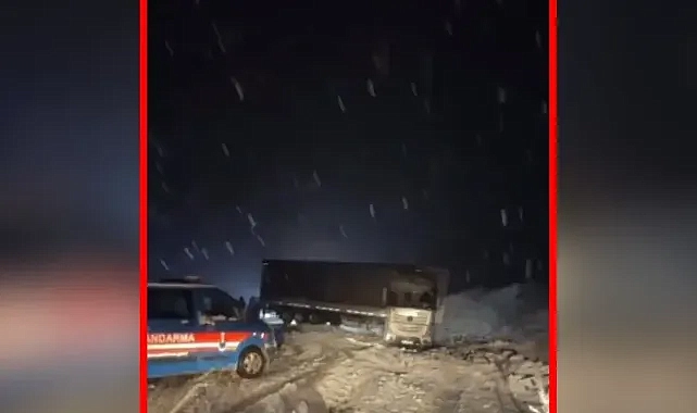 Urfa’da kar yağışı! Kaza oldu