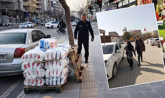 Karaköprü’de dilenci ve kaldırım ihlaline yönelik denetim!