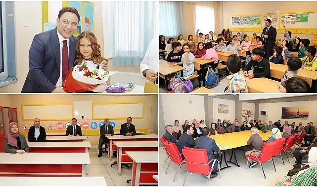 Kaymakam Dr. Muhammed Serkan Şahin’den Yunus Emre Borsa İstanbul İlkokulu’na Ziyaret