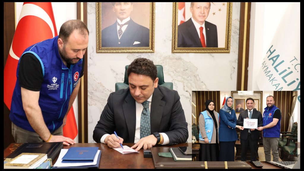 Şanlıurfa’da İlk Kurban Bağışı Haliliye Kaymakamı Dr. Muhammed Serkan ŞAHİN’den