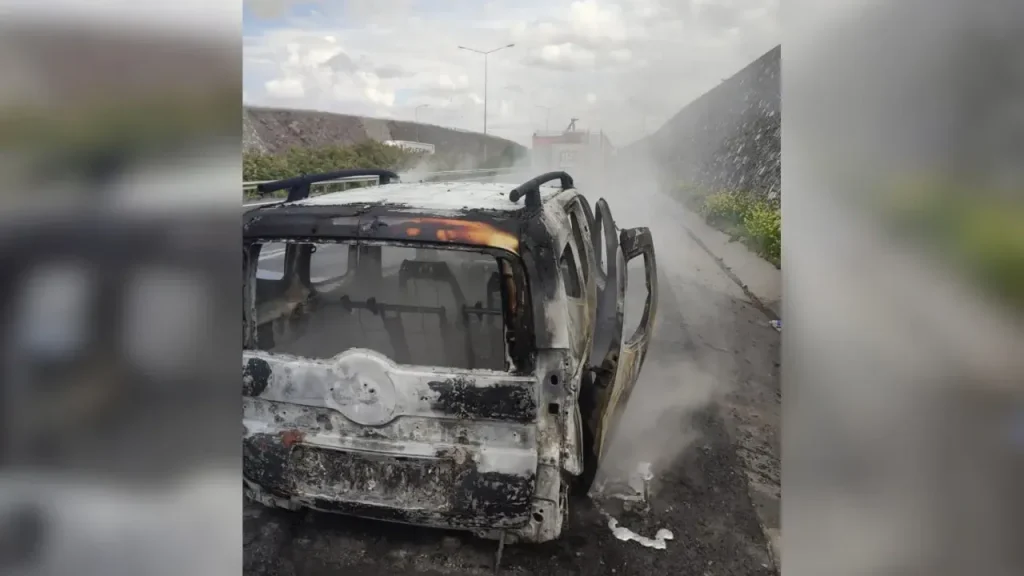 Şanlıurfa’da araç küle döndü!