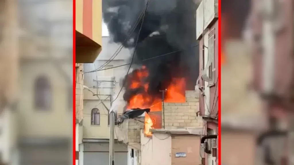 Korku dolu anlar yaşandı! Urfa’da yangın 