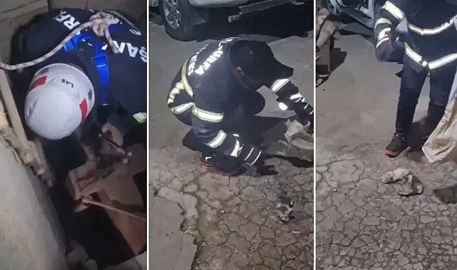 Urfa’da havalandırma boşluğuna düştüler! İtfaiye seferber oldu!