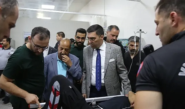 Şanlıurfa’da 2 polis yaralandı! Aksoy hastanede ziyaret etti!