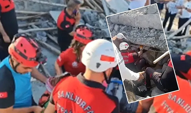 Urfa’da inşaat çöktü! İşçiler altında kaldı!