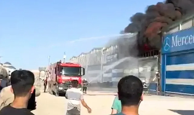 Urfa’daki iş yerinde yangın çıktı!
